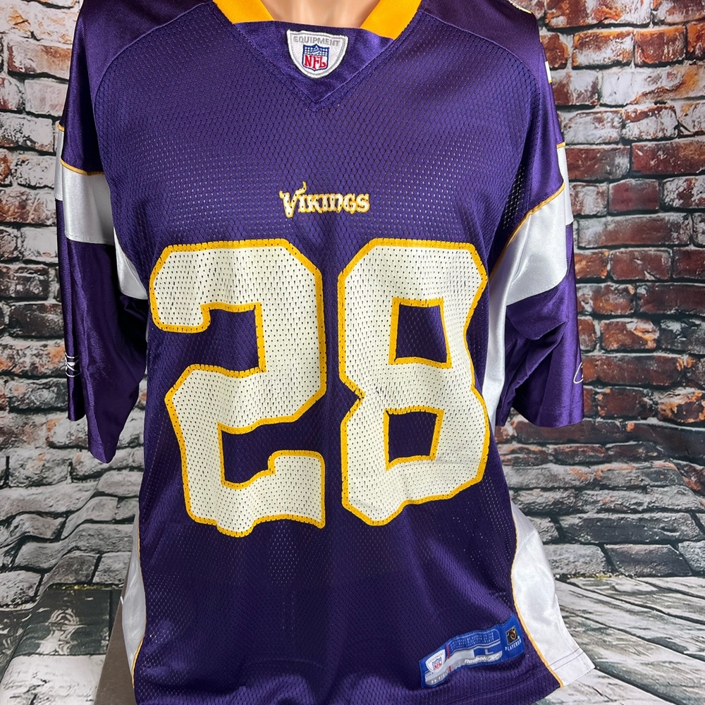 Minnesota Vikings Jersey Size‎ L Adrian Peterson Reebok Team Apparel #28 Purple